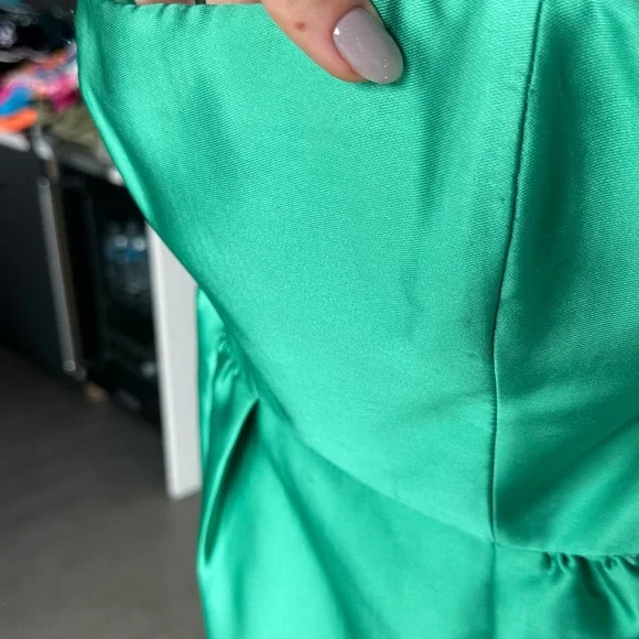 Tara Jarmon Strapless Green Dress - Picture 6 of 7